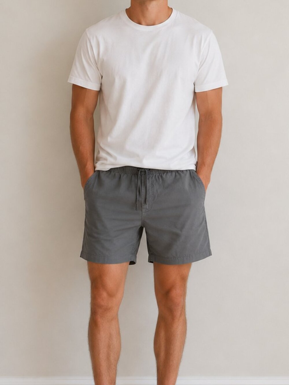 NWT American Eagle Trekker Shorts XL Gray Flex Stretch Drawstring 7" Inseam